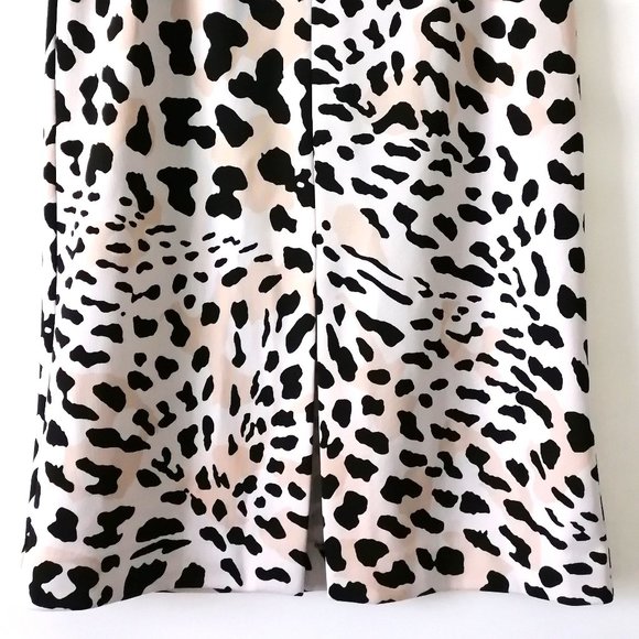 Worthington Womens White Black Cheetah Print Straight & Pencil Skirt Size 12 - Picture 3 of 6